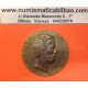 @OFERTA@ ESPAÑA MEDALLA CONMEMORATIVA REY AMADEO I PRINCIPE REAL DE SABOYA DUQUE DE AOSTA BARCELONA 1961 CALICO BRONCE DORADO