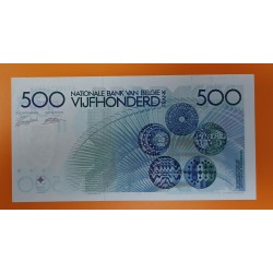 @RARO@ BELGICA 500 FRANCOS 1980 MEUNIER y SIMBOLOS QUIMICOS Pick 143 BILLETE SC Belgium 500 Francs UNC BANKNOTE