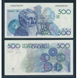 @RARO@ BELGICA 500 FRANCOS 1980 MEUNIER y SIMBOLOS QUIMICOS Pick 143 BILLETE SC Belgium 500 Francs UNC BANKNOTE