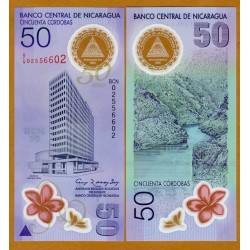 . NICARAGUA 50 CORDOBAS 2010 POLYMER Pick 207 SC BILLETE POLIMER