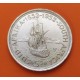 SUDAFRICA 5 SHILLINGS 1952 FUNDACION DE CIUDAD DEL CABO y BARCO KM.41 MONEDA DE PLATA EBC South Africa silver