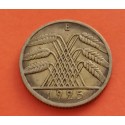 ALEMANIA 10 REICHSPFENNIG 1925 E REPUBLICA DEL WEIMAR KM.40 MONEDA DE LATON MBC Germany Deutsches Reich 10 RPF