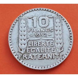 . FRANCIA 10 FRANCOS 1933 TURIN PLATA MBC++ Silver France Francs