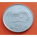 MOZAMBIQUE 100 METICAIS 1994 LANGOSTA KM.120 MONEDA DE NICKEL SC- Mocambique LOBSTER