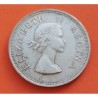 SUDAFRICA 2,50 SHILLINGS 1954 ISABEL II y ESCUDO KM. 51 MONEDA DE PLATA MBC South Africa Suid-Afrika 2-1/2