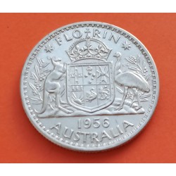 .AUSTRALIA 1 FLORIN 1951 CETROS PLATA SC Silver KM*47 Jubilee