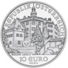 @ESTUCHE@ AUSTRIA 10 EUROS 2002 CASTILLO DE AMBRAS SCHLOSS y MUSICOS MONEDA DE PLATA PROOF Österreich silver coin