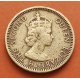 HONG KONG 5 CENTAVOS 1960 VALOR y REINA ISABEL II KM.29 MONEDA DE LATON MBC- Colonia de Inglaterra