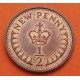 INGLATERRA 1/2 PENIQUE 1973 ISABEL II Y CORONA KM.914 MONEDA DE BRONCE MBC+ UK Half Penny coin WWII