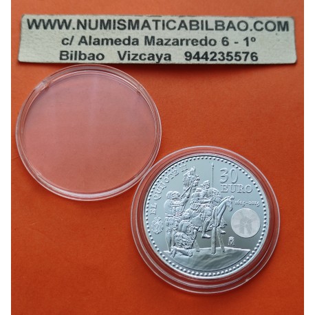 1 moneda NO BOLSA x ESPAÑA 30 EUROS 2015 PUBLICACION DE LA 2ª PARTE DEL QUIJOTE PLATA CONMEMORATIVA Edición Limitada SC