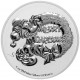 . 1 ONZA 2021 x NIUE 2 DOLARES 2021 Serie DISNEY & CHRISTMAS MICKEY MOUSE MONEDA DE PLATA SC silver OZ OUNCE