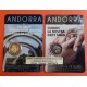 . 2 monedas x ANDORRA 2 EUROS 2021 VIRGEN DE MERITXELL y CUIDEMOS DE NUESTROS MAYORES SC COINCARD @ESCASAS@