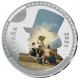 . 4 monedas x ESPAÑA 10 EUROS 2021 + 50 EUROS 2021 FRANCISCO DE GOYA PLATA PROOF @COLORES@ ESTUCHE FNMT Cincuentín 8 ONZAS