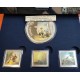 . 4 monedas x ESPAÑA 10 EUROS 2021 + 50 EUROS 2021 FRANCISCO DE GOYA PLATA PROOF @COLORES@ ESTUCHE FNMT Cincuentín 8 ONZAS