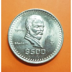 .MEXICO 10 PESOS 1976/1981 ERROR ACUÑACION OFF CENTER COIN SC