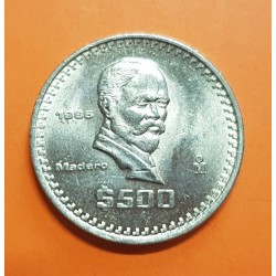MEXICO 500 PESOS 1986 MADERO KM.529 MONEDA DE NICKEL SC Mejico Mexiko coin