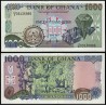 GHANA 1000 CEDIS 1996 FEBRERO 2 DIAMANTES y RECOLECTORES DE CACAO Pick 29B BILLETE SC Africa UNC BANKNOTE 23.02.1996
