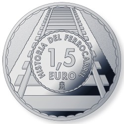 . 5 monedas + ALBUM GRATIS @ENVIO 22/DIC@ x ESPAÑA 1ª SERIE 1,50 EUROS 2021 HISTORIA DEL FERROCARRIL NICKEL 7.000 uds