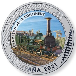 . 5 monedas + ALBUM GRATIS @ENVIO 22/DIC@ x ESPAÑA 1ª SERIE 1,50 EUROS 2021 HISTORIA DEL FERROCARRIL NICKEL 7.000 uds