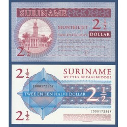 SURINAME 2,50 DOLARES 2004 PALACIO PRESIDENCIAL Pick 156 BILLETE SC Surinam UNC BANKNOTE 2-1/2