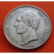 @RARA@ BELGICA 5 FRANCOS 1853 REY LEOPOLDO I PREMIERE ROI DES BELGES KM.2.1 MONEDA DE PLATA MBC Belgium 5 Francs silver