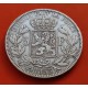 @RARA@ BELGICA 5 FRANCOS 1853 REY LEOPOLDO I PREMIERE ROI DES BELGES KM.2.1 MONEDA DE PLATA MBC Belgium 5 Francs silver