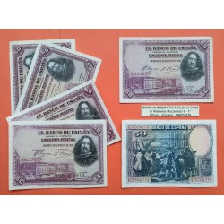 1 billete x ESPAÑA 50 PESETAS 1928 VELAZQUEZ con serie Pick 75 BONITO MBC Spain banknote LOTE 1