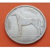 IRLANDA 1/2 CORONA 1928 CABALLO STALLION KM.8 MONEDA DE PLATA MBC+ Eire Ireland 2 Shilling 6 D.