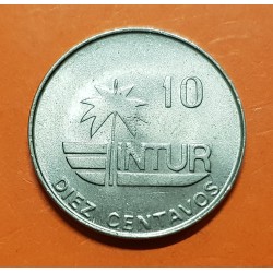 1 moneda x 10 CENTAVOS 1981 COLIBRI INTUR INSTITUTO NACIONAL DE TURISMO KM.415.1 NICKEL SC- Caribe