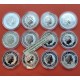 12 ONZAS x AUSTRALIA 1 DOLAR 1999 al 2010 HOROSCOPO 1ª SERIE LUNAR 12 MONEDAS DE PLATA silver OZ