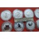 12 ONZAS x AUSTRALIA 1 DOLAR 1999 al 2010 HOROSCOPO 1ª SERIE LUNAR 12 MONEDAS DE PLATA silver OZ