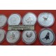 12 ONZAS x AUSTRALIA 1 DOLAR 1999 al 2010 HOROSCOPO 1ª SERIE LUNAR 12 MONEDAS DE PLATA silver OZ