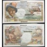 . SAINT PIERRE ET MIQUELON 1 NUEVO FRANCO sobre 50 FRANCOS 1960 IMPRESIONANTE DISEÑO Pick 30 BILLETE SC 1 Nouveau Franc