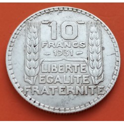 . FRANCIA 20 FRANCOS 1937 TURIN PLATA EBC Silver France Francs