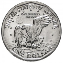 ESTADOS UNIDOS 1 DOLAR 1980 D SUSAN B. ANTHONY AGUILA SOBRE LA LUNA KM.207 MONEDA DE NICKEL SIN CIRCULAR USA 1 Dollar