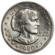 ESTADOS UNIDOS 1 DOLAR 1980 S SUSAN B. ANTHONY AGUILA SOBRE LA LUNA KM.207 MONEDA DE NICKEL SIN CIRCULAR USA 1 Dollar