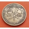 BRASIL 1000 REIS 1922 1822 REY PEDRO I y PESSOA INDEPENDENCIA KM.522 MONEDA DE LATON MBC Brazil brass coin 