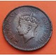 INDIA 1/4 ANNA 1940 Ceca de BOMBAY Rey JORGE VI tipo 1ª BUSTO KM.530 MONEDA DE BRONCE MBC- One Quarter BRITISH