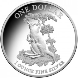 ..PLATA AUSTRALIA $1 DOLAR 2015 CANGURO LUNAR Silver Dollar