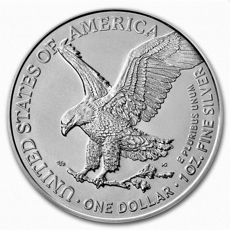 . 1 ONZA 2022 x ESTADOS UNIDOS 1 DOLAR 2022 EAGLE Letra W Diseño Tipo 2 LIBERTY MONEDA DE PLATA SC CAPSULA