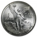 MEXICO 1 ONZA 1988 ANGEL LIBERTAD @MUY RARA@ MONEDA DE PLATA PURA 999 SC Mejico Silver coin OZ OUNCE