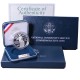 ESTADOS UNIDOS 1 DOLAR 1996 S NATIONAL COMMUNITY SERVICE KM.275 MONEDA DE PLATA PROOF Estuche US MINT