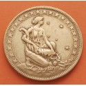 BRASIL 1000 REIS 1927 DAMA CON CORNUCOPIA KM.525 MONEDA DE LATON MBC- Brazil 1000 Reais