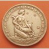 BRASIL 1000 REIS 1927 DAMA CON CORNUCOPIA KM.525 MONEDA DE LATON MBC- Brazil 1000 Reais