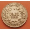 BRASIL 1000 REIS 1925 DAMA CON CORNUCOPIA KM.525 MONEDA DE LATON MBC- Brazil 1000 Reais