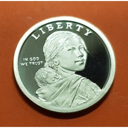 . 11 monedas PROOF x ESTADOS UNIDOS 1 DOLAR 2010 S al 2019 S INDIA SACAGAWEA LATON USA $1 Dollar coin