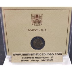 @NOVEDAD@ VATICANO 2 EUROS 2017 CENTENARIO DE LAS APARICIONES DE LA VIRGEN DE FATIMA @RARA@ MONEDA SC CONMEMORATIVA
