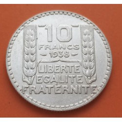 . FRANCIA 10 FRANCOS 1933 TURIN PLATA MBC++ Silver France Francs
