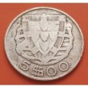 PORTUGAL 5 ESCUDOS 1943 CARABELA KM.581 MONEDA DE PLATA MUY CIRCULADA República Portuguesa silver coin WWII