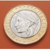ITALIA 1000 LIRAS 1998 MAPA DE EUROPA y DANTE ALIGHERI KM.194 MONEDA BIMETALICA SC- Italy 1000 Lire